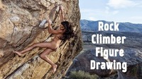 Rock Climber Figure Drawing