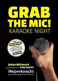 GRAB the MIC! Karaoke Night@Weberknecht