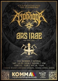 Asphagor - The Cleansing Album Release & Ars Irae & Erl@Komma