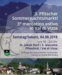 3. Pfitscher Sommernachtsmarktl@ St. Jakob in Pfitsch