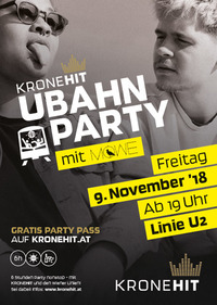 Die 8. KRONEHIT U-Bahn Party@U-Bahn-Linie U2 - Sonderzug