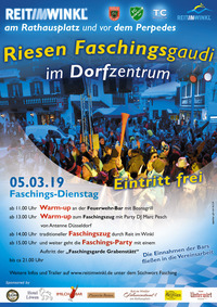 Faschingsdienstag 2019 in Reit im Winkl@Rathausplatz Reit im Winkl