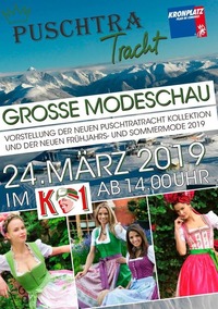 Puschtra Trachtenmodeschau 24. März im K1@K1 Après Ski