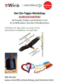 DURCHSTARTEN! - der Ein-Tages-Workshop in WIEN@Seminarraum Franz Josef Weihs