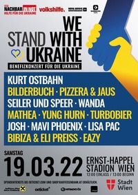 We stand with Ukraine@Ernst-Happel-Stadion