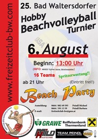 25. Bad Waltersdorf Hobby Beachvolleyball Turnier@Freizeitclub