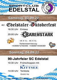 Edelstaler Oktoberfest & 90 Jahrfeier