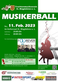 Musikerball  - St.Magdalena a.L.@Kultursaal