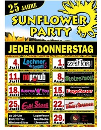 Sunflowerparty – no proub@Sunflowerparty Kaindorf