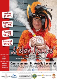 L`elisir d`amore - komische Oper von G. Donizetti - Opernsommer St. Andrä im Lavanttal