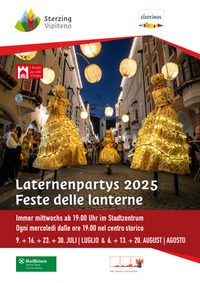 Sterzinger Laternenpartys - Festa delle lanterne a Vipiteno 2025