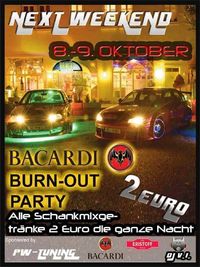 Bacardi Burn Out Party@Rainers