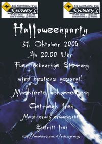 Halloweenparty 2004@The Australian Pub Sydney's