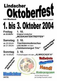 Oktoberfest der FF-Lindach@Schul- & Vereinszentrum