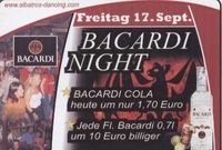 Bacardi Night@Albatros Tanzbar Discothek