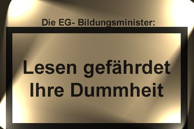 Gruppenavatar von Klug sein kann man vortäuschen- dumm muss man wirklich sein.