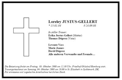 Gruppenavatar von In Memorial LORELEY J. Gellert