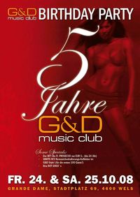 5 years of G&D :mCLUB :: The Birthday Party@G&D music club