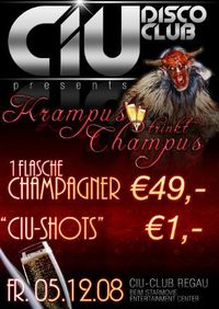 Krampus trinkt Champus@CIU Disco Club