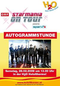 Autogrammstunde Starmania@H2O Hoteltherme