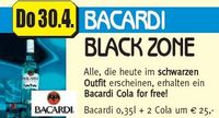 Bacardi Black Zone@Crazy