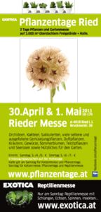 Exotica Pflanzen- und Gartentage Ried@Rieder Messe