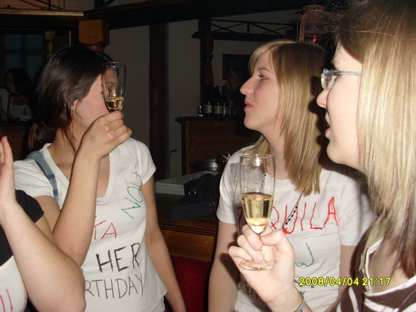 Lisas Geburtstag im Lusthouse, 4. 4. 08 - 