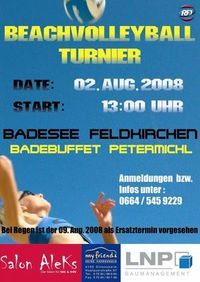 Beachvollyballtunier 02.08.2008 - 