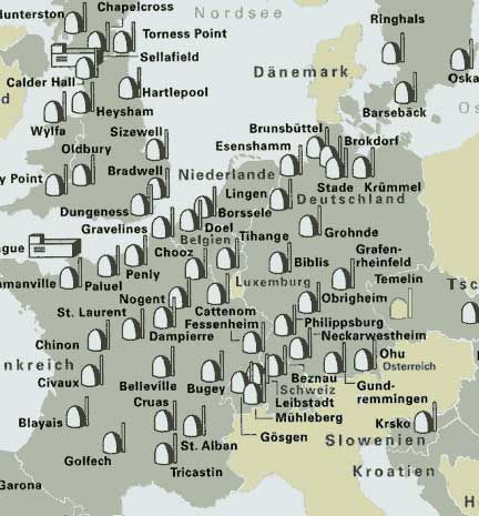 kernkraftwerke und was sie hinterlassen. - 