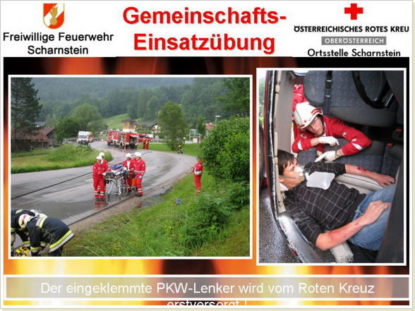 Gemeinschatsübung mit Roten Kreuz - 