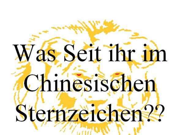 Chinesisches Sternzeichen - 