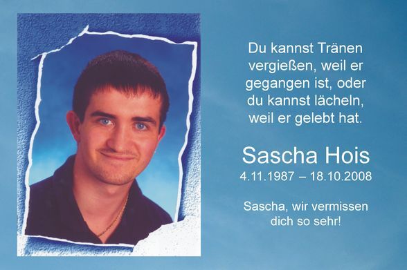 in memoriam sascha - 