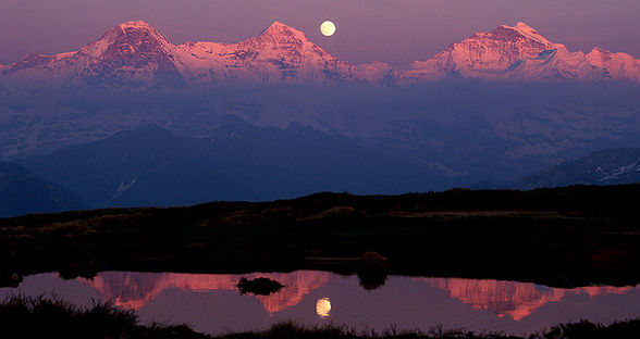 Menschen lieben die Berge - 