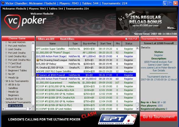 Erstes Szene1 Freeroll - 