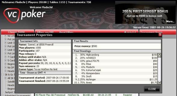 Erstes Szene1 Freeroll - 