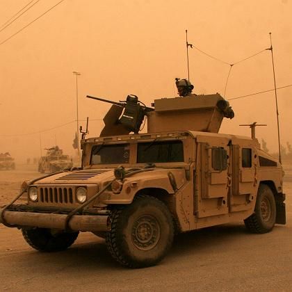 Humvee in action - 