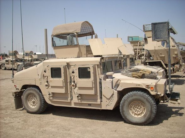 Humvee in action - 