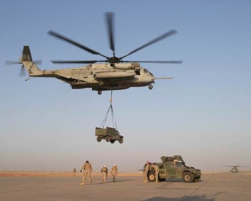 Humvee in action - 