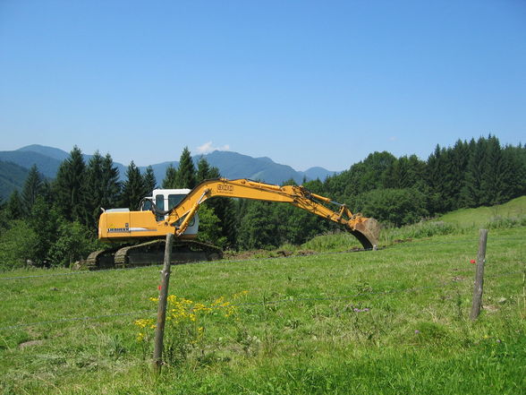 Bagger bei der Arbeit - 