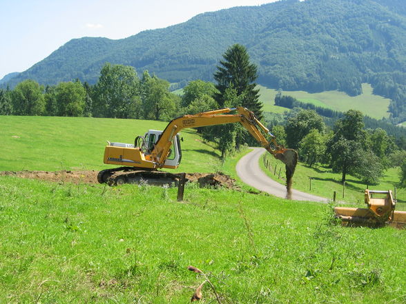 Bagger bei der Arbeit - 