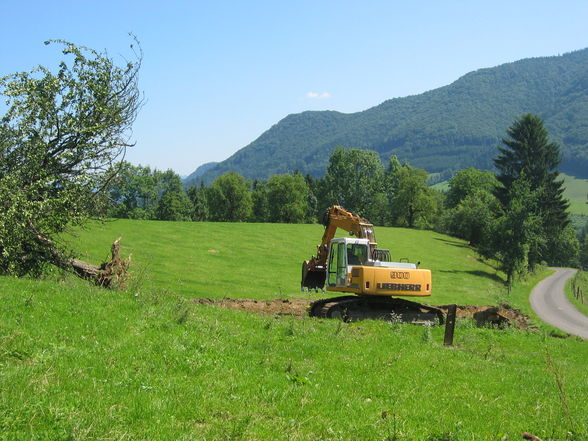 Bagger bei der Arbeit - 