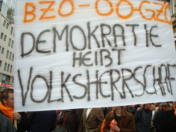 Demo in Wien für eine Volksabstimmung - 