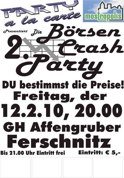 BörsenCrashParty, die Zweite 2010 - 