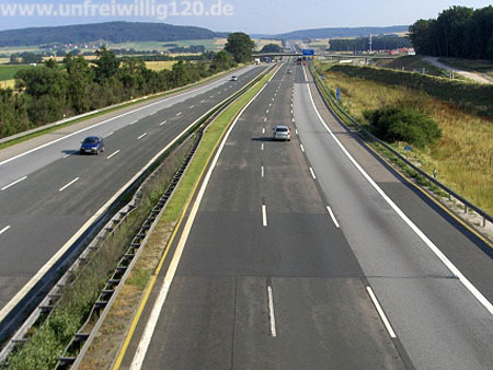 Tagtägliche Eindrücke auf der Autobahn - 