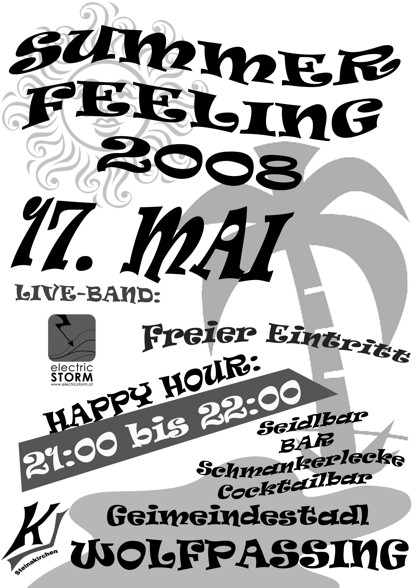 Summer Feeling 08 Plakatentwurf - 