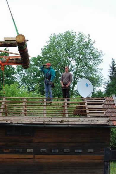 Stammtischhütte versetzen am 17.05.08 - 