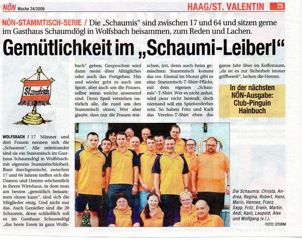 Staummtisch in da Zeitung - 