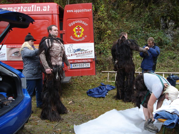 Fotoshooting der Opponitzer Hammerteufln - 