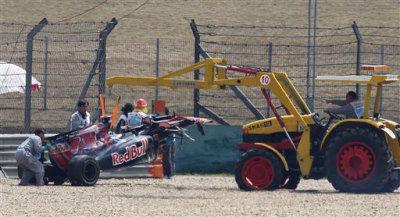 Unfall von Buemi in Shanghai - 