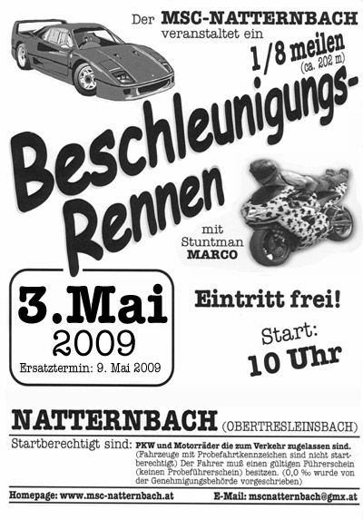 Beschleunigungsrennen Natternbach 2009 - 